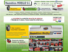 Tablet Screenshot of neumaticosmorillo.com